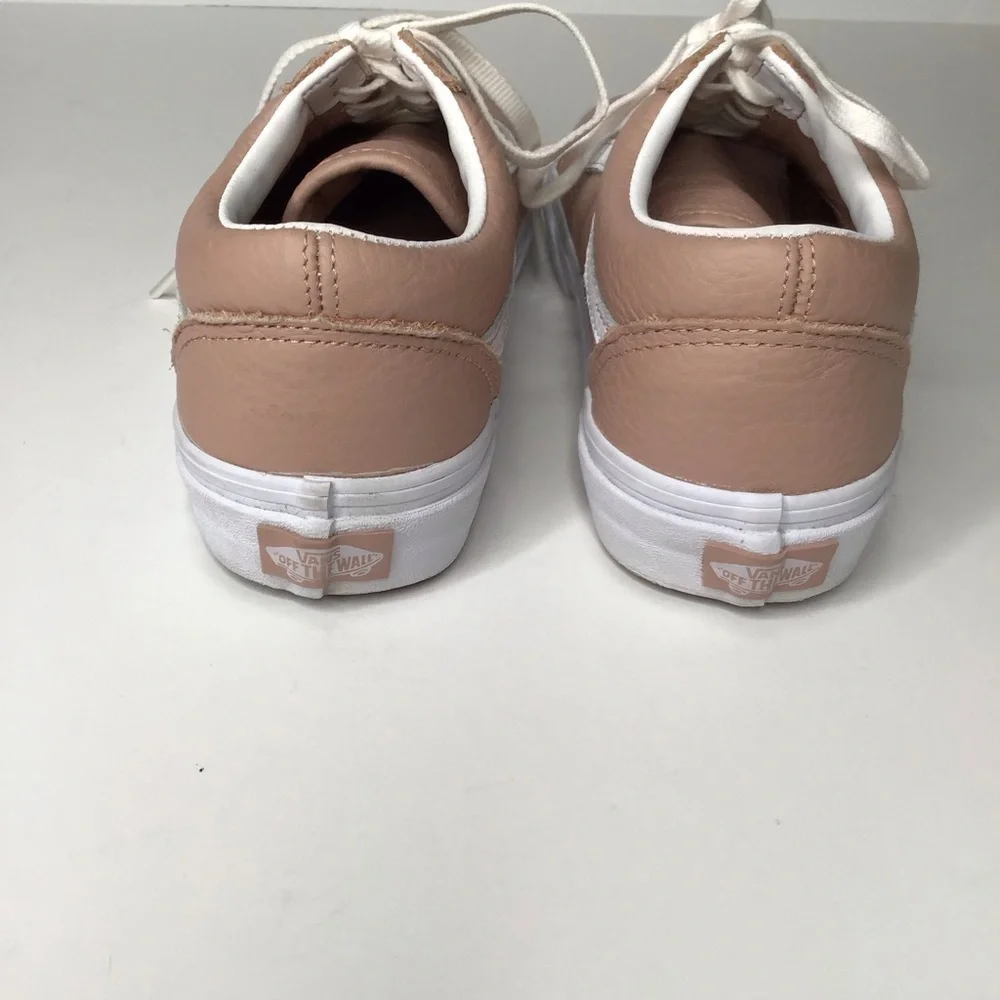 Vans Old Skool DX Mahogany Rose Leather Sneakers.